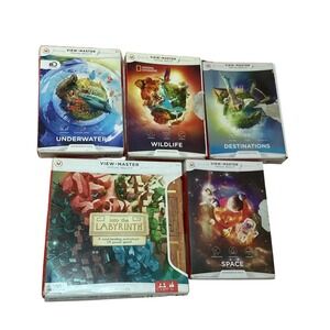 Mattel View-Master VR Experience Pack Bundle Labyrinth Wildlife Space 5 Sets